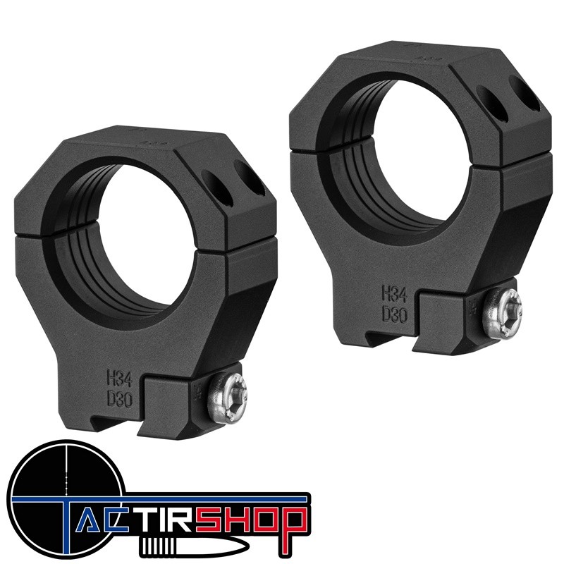 Colliers Audere PSR Dovetail 34mm hauteur 34mm axe lunette www.tactirshop.fr