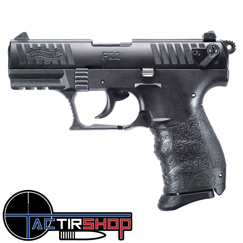 Pistolet WALTHER P22Q Standard 3,42'' Cal 22lr, 10 coups www.tactirshop.fr