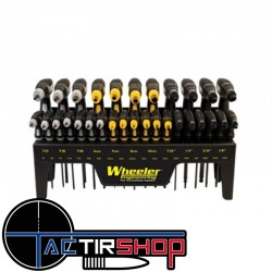 Jeu Clés à Poignée en P Allen SAE/Métrique, Clés Torx Wheeler 30 Pieces SAE/Metric Hex and Torx P-Handle Set www.tactirshop.fr