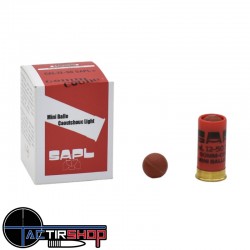 Mini Balle Gomm-Cogne LIGHT - Cal. 12-50 SAPL pack de 10 www.tactirshop.fr