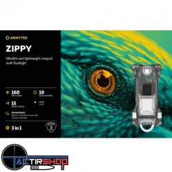 Lampe porte-clés Armytek Zippy – 200 Lumens – Gris www.tactirshop.fr