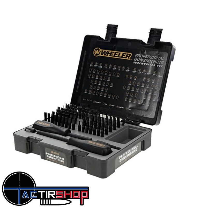 Wheeler Engineering Jeux de tournevis 89 Pièces Professional Gunsmithing Screwdriver Set www.tactirshop.fr