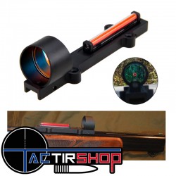 Point rouge fibre optique pour fusil de chasse