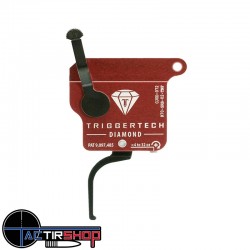 Détente TriggerTech Diamond Rem 700 Right - No bolt release - Straight Flat (PVD Black) www.tactirshop.fr