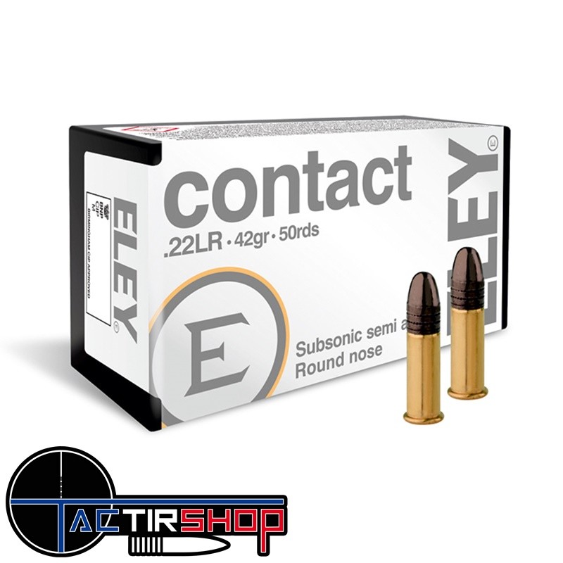 Eley Contact 22lr 42 Gr par 50 www.tactirshop.fr