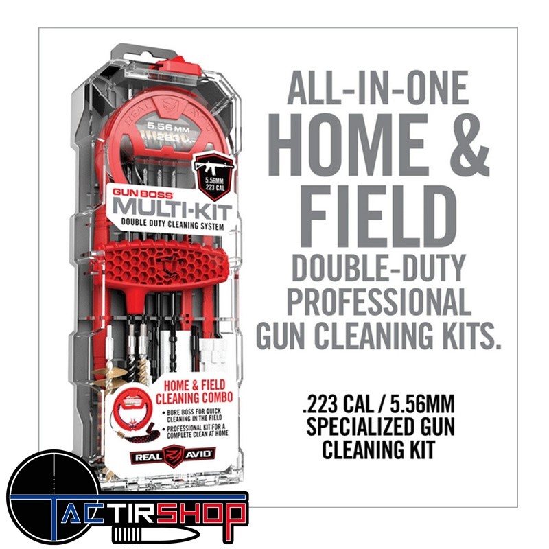 Kit de nettoyage Real Avid Gun Boss Multi-kit cal .223 www.tactirshop.fr