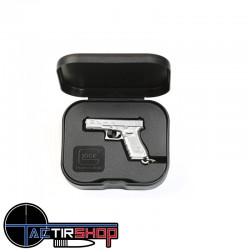 Porte-clé Glock dans sa boîte couleur argent www.tactirshop.fr