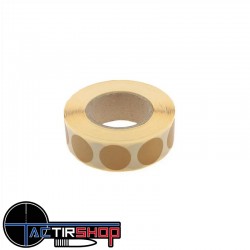 1000 pastilles autocollantes TAN 20mm Eeman Tech www.tactirshop.fr