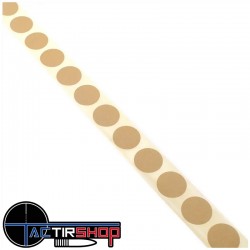 1000 pastilles autocollantes TAN 20mm Eeman Tech www.tactirshop.fr