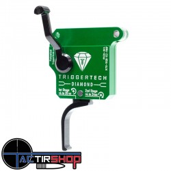 Détente TriggerTech Diamond Rem - Two Stage - 700 Right - No bolt release - Straight Flat (PVD Black) www.tactirshop.fr