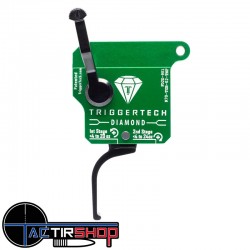 Détente TriggerTech Diamond Rem - Two Stage - 700 Right - No bolt release - Straight Flat (PVD Black) www.tactirshop.fr