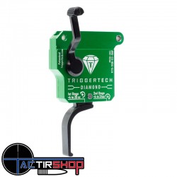 Détente TriggerTech Diamond Rem - Two Stage - 700 Right - No bolt release - Straight Flat (PVD Black) www.tactirshop.fr