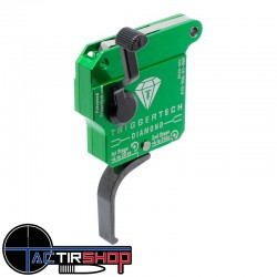 Détente TriggerTech Diamond Rem - Two Stage - 700 Right - No bolt release - Straight Flat (PVD Black) www.tactirshop.fr