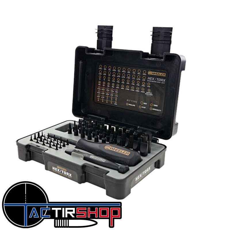 Kit tournevis Wheeler 65 Piece Hex/Torx Screwdriver Set www.tactirshop.fr