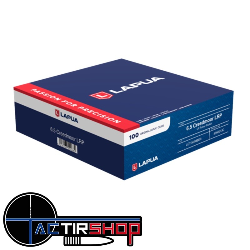 100 Douilles Lapua 6,5 Creedmoor Large Rifle www.tactirshop.fr