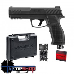 Pack Pistolet de défense T4E TP50 GEN 2 HDP50 Cal50 - 13J -100 billes, 5 cartouche CO2 et mallette www.tactirshop.fr