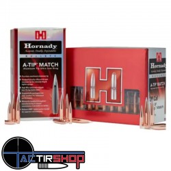 Ogives Hornady 6,5mm .264 135 gr A-TIP Match x 100 www.tactirshop.fr