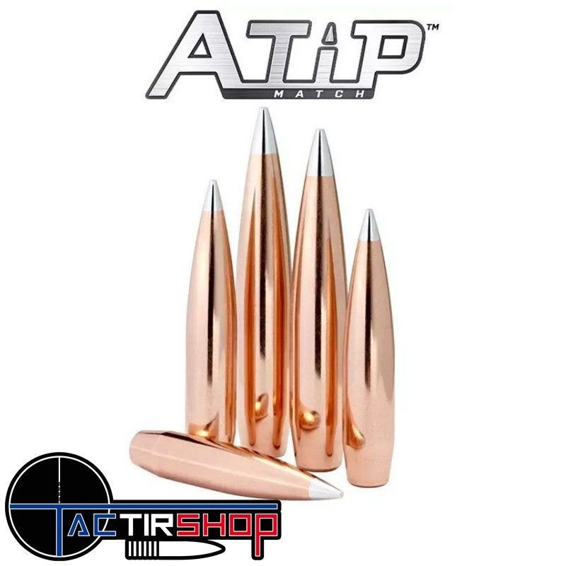 Ogives Hornady Cal .308 176 gr A-TIP Match x 100 www.tactirshop.fr