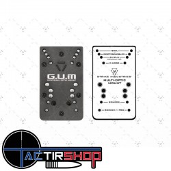 Plaque adaptatrice point rouge universelle Strike Industries G.U.M. Version 2 pour GLOCK™ www.tactirshop.fr