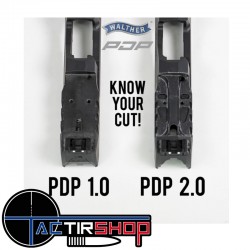 Plaque adaptatrice point rouge Walther PDP numéro 2 www.tactirshop.fr