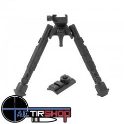 Bipied UTG Recon 360 TLD, hauteur centrale de 7 "à 9", 17 à 23 Cm Picatinny www.tactirshop.fr