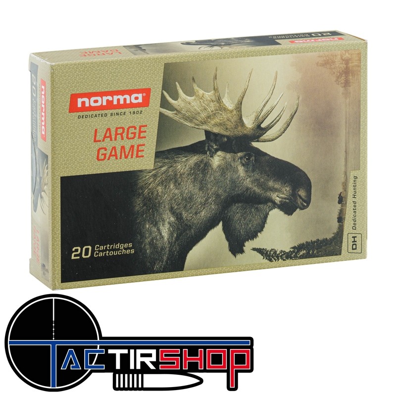 Munition Norma PPDC Plastic Point 9,3 x 62 18.5g/285gr boite de 20 www.tactirshop.fr