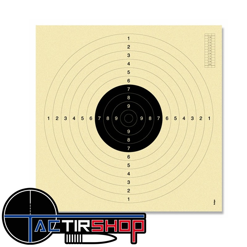 Cible pistolet 25/50m & carabine 100m C50 Kruger www.tactirshop.fr
