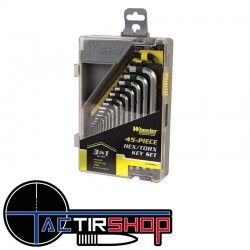 Jeu de Clés Allen SAE/Métrique, Clés Torx Wheeler 45 Pieces SAE/Metric Hex and Torx Key Set www.tactirshop.fr