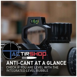 Loupe pour tourelle avec niveau Monstrum 30 mm Scope Turret Magnifying Glass with Level Bubble www.tactirshop.fr