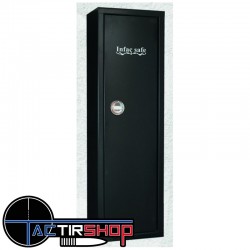 Armoire forte INFAC CLASSIC CLT10 8 armes avec lunette + 2 dans la porte - coffre intérieur www.tactirshop.fr