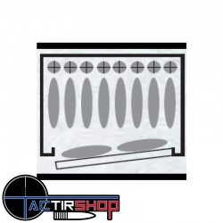 Armoire forte INFAC CLASSIC CLT10 8 armes avec lunette + 2 dans la porte - coffre intérieur www.tactirshop.fr