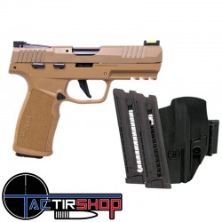 Pistolet Sig Sauer P322 Coyote TACPAC 22lr avec 3 chargeurs + holster www.tactirshop.fr
