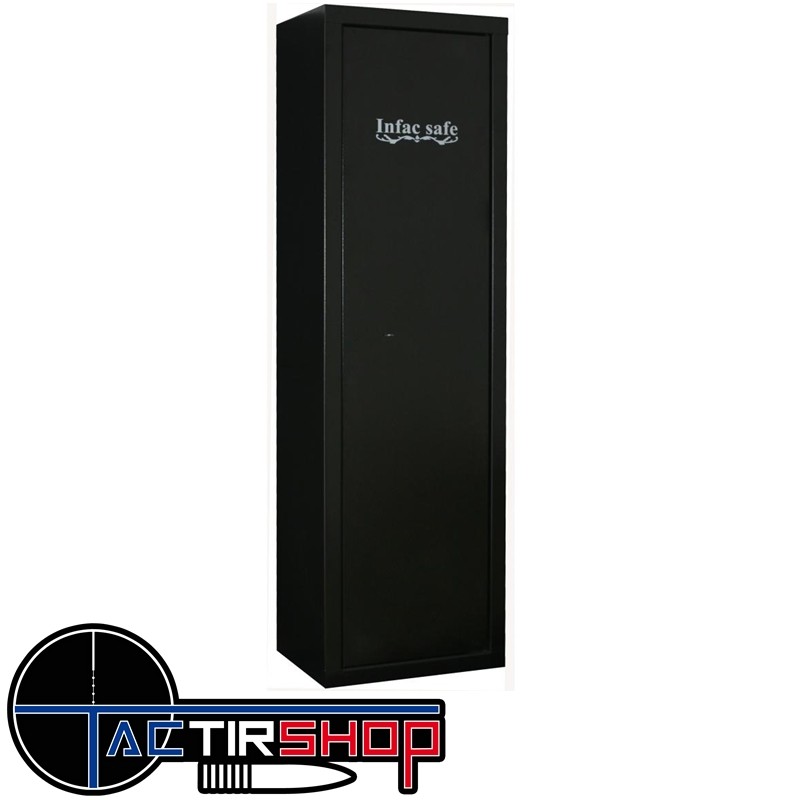 Armoire forte INFAC SENTINEL SD10 8 ARMES avec lunette plus 2 sur la porte avec coffre intérieur www.tactirshop.fr