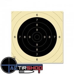 Visuel pour cible pistolet 25/50 m & cible carabine 100m Kruger www.tactirshop.fr