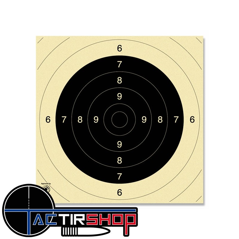 Visuel pour cible pistolet 25/50 m & cible carabine 100m Kruger www.tactirshop.fr