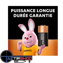 Piles Lithium Duracell CR2 par lot de 2 www.tactirshop.fr