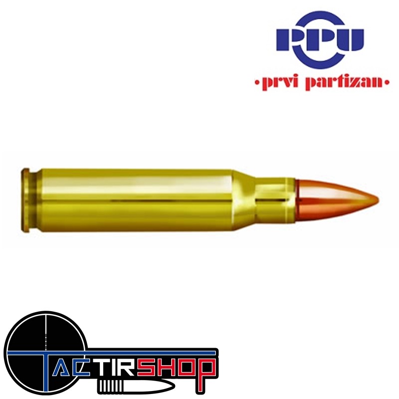 Munition PARTIZAN PPU cal.308 Winchester Match 175-Grs FMJ BT boite de 20 www.tactirshop.fr