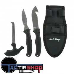 Kit 3 Pièces Couteaux et Scie de Chasse www.tactirshop.fr