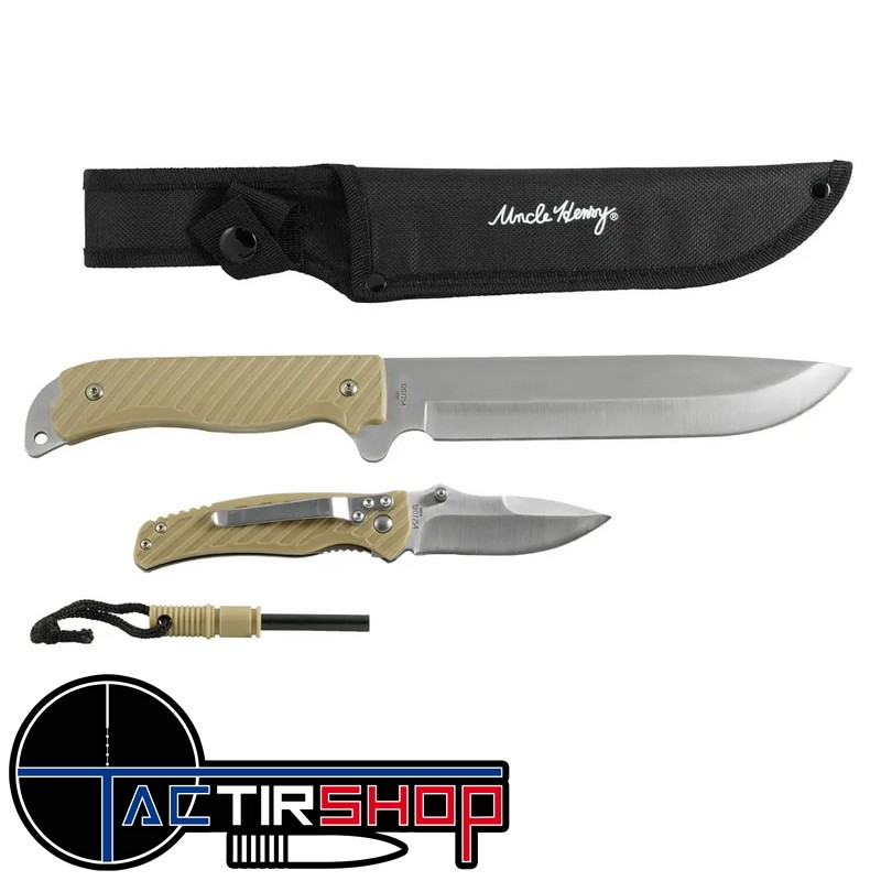 Kit 3 Pièces Couteaux Machette , Pliant et Ferro www.tactirshop.fr