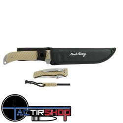 Kit 3 Pièces Couteaux Machette , Pliant et Ferro www.tactirshop.fr