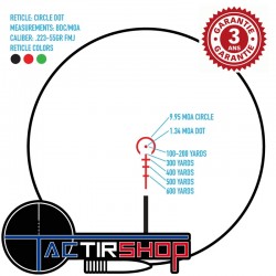 Kit complet Lunette de tir type AR15 Firefield RapidStrike 1-6x24 SFP www.tactirshop.fr