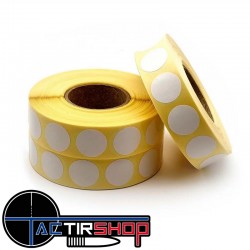 2000 pastilles autocollantes Blanches 20mm Eeman Tech www.tactirshop.fr
