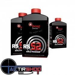 Poudre  Reload Swiss RS 52 - bidon de 1kg www.tactirshop.fr