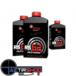 Poudre Reload Swiss RS 62 - bidon de 1kg www.tactirshop.fr