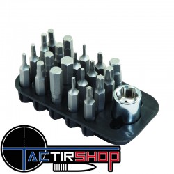 Jeu d'embouts complémentaire Wheeler 21 pièces Add-On Screwdriver Bit Set www.tactirshop.fr