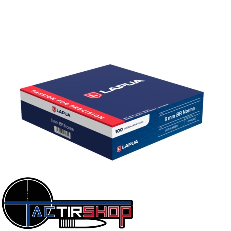 100 Douilles Lapua 6 mm BR Norma www.tactirshop.fr