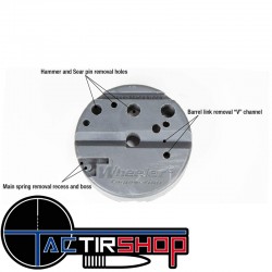 Bloc d'appui universel pour pistolet Wheeler Universal Bench Block www.tactirshop.fr
