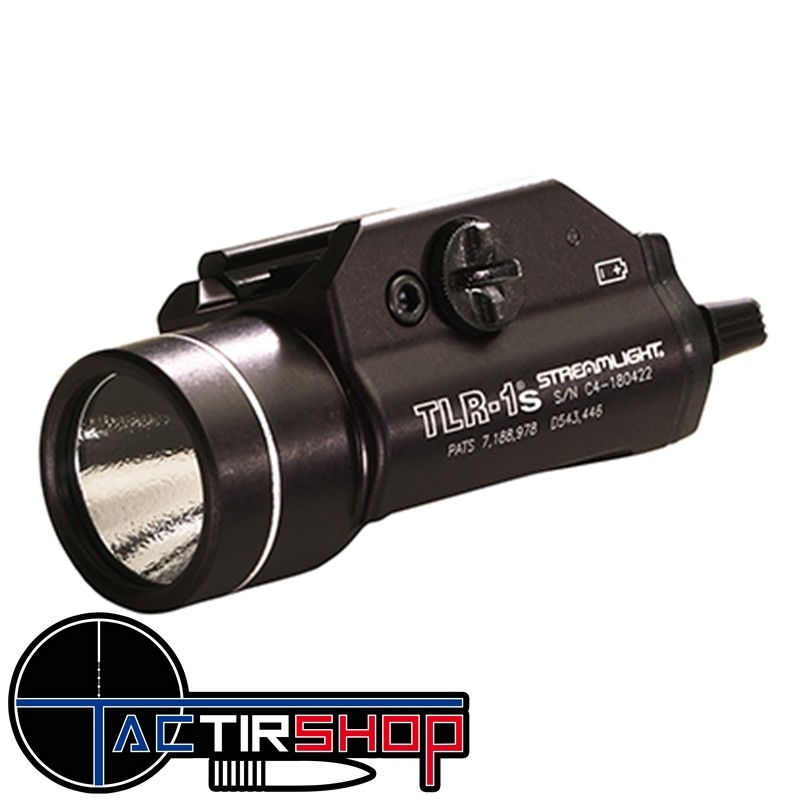 Lampe Streamlight TLR-1s - Noire - avec Strobe www.tactirshop.fr