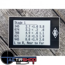 E-Dope Card Down Range Systems www.tactirshop.fr