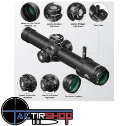 Lunette de tir DISCOVERY ED-AR 1-8X24 FFP-MIL LPVO www.tactirshop.fr